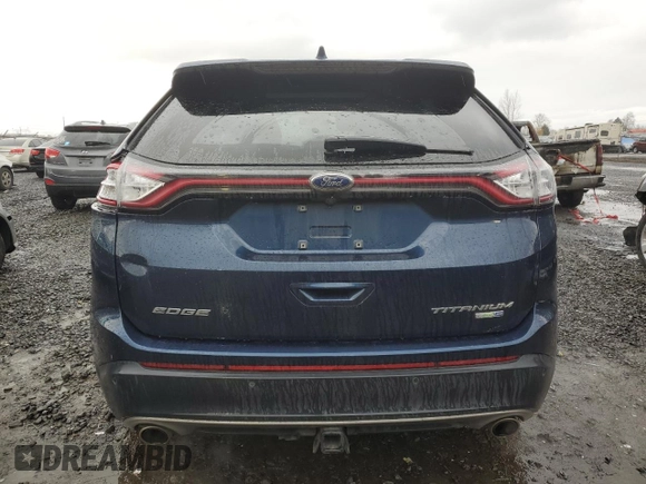2017 Ford Edge Titanium with VIN 2FMPK4K93HBB38116, listed as a Copart auction lot 45160125 with 64,491 mi miles and Salvage Title. Bid and sale history available at carsss.com. Image 6.