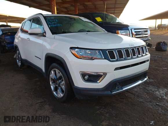 2021 Jeep Compass Limited with VIN 3C4NJCCBXMT559453, listed as a IAAI auction lot 41468643 with 92,963 mi miles. Bid and sale history available at carsss.com. Image 1.