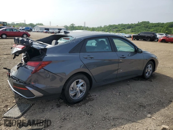 2024 Hyundai Elantra SE with VIN KMHLL4DG4RU784378, listed as a Copart auction lot 60990345 with 9,020 mi miles and Salvage title. Bid and sale history available at DreamBid. Image 3.