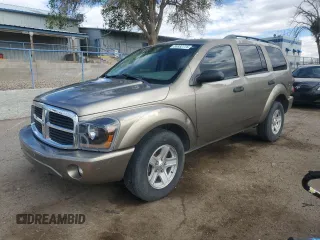 2005 Dodge Durango SLT z VIN 1D4HD48N35F605264, wystawiony jako Copart lot #55932775 z przebiegiem 170 548 mil mil oraz Szkoda całkowita • Salvage title. Historia ofert i sprzedaży dostępna na DreamBid. Obrazek 1.