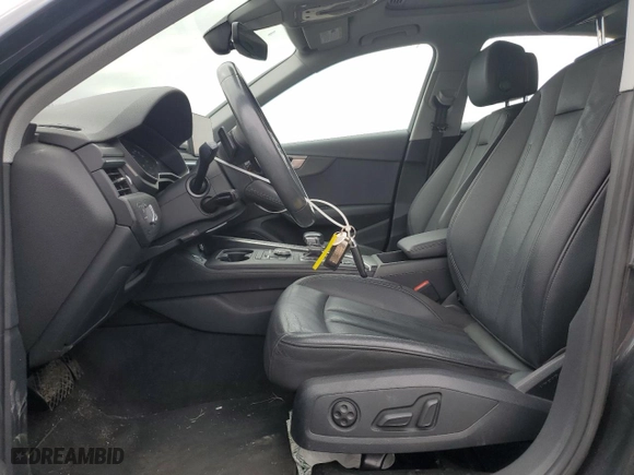 2019 Audi A4 Premium with VIN WAUDNAF45KA030818, listed as a Copart auction lot 53670475 with 55,800 mi miles and Salvage Title. Bid and sale history available at carsss.com. Image 7.