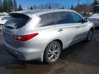 2014 Infiniti QX60 Hybrid with VIN 5N1CL0MN8EC510981, listed as a IAAI auction lot 41488111 with 2,810 mi miles and . Bid and sale history available at DreamBid. Image 4.