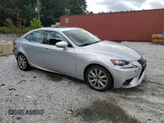 2015 Lexus IS 250 with VIN JTHCF1D25F5019361, listed as a Copart auction lot 61083175 with 99,624 mi miles and Salvage title. Bid and sale history available at DreamBid. Image 4.