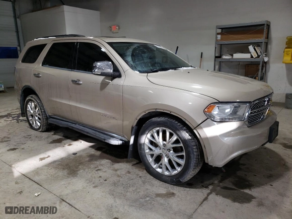2015 Dodge Durango Citadel with VIN 1C4RDJEG7FC870102, listed as a Copart auction lot 87035474 with 97,586 mi miles and Salvage Title. Bid and sale history available at carsss.com. Image 4.