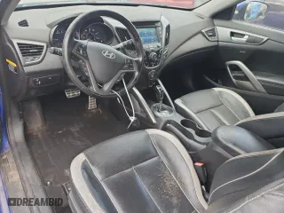 2014 Hyundai Veloster Turbo with VIN KMHTC6AE8EU183497, listed as a Copart auction lot 62950724 with 123,751 mi miles and Clean Title. Bid and sale history available at carsss.com. Image 8.