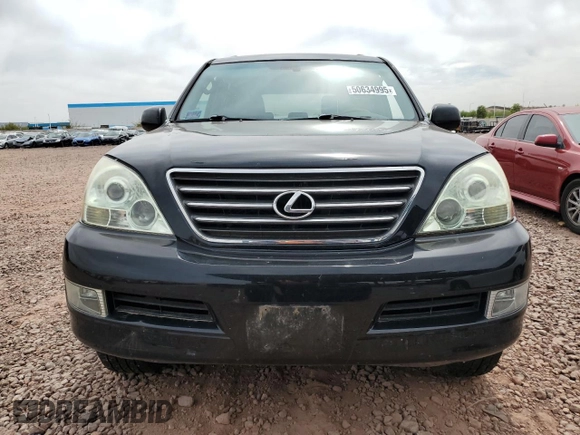 2006 Lexus GX 470 with VIN JTJBT20X860105383, listed as a Copart auction lot 50634995 with 224,450 mi miles and Clean Title. Bid and sale history available at carsss.com. Image 5.
