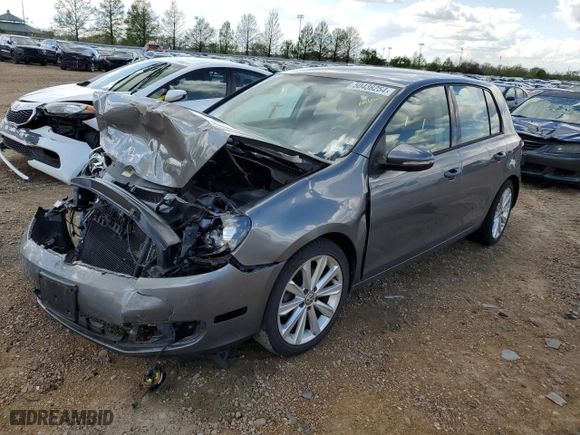 2013 Volkswagen Golf TDI w/Sunroof & Nav with VIN WVWNM7AJ0DW125559, listed as a Copart auction lot 50438254 with 73,133 mi miles and Salvage Title. Bid and sale history available at carsss.com. Image 1.