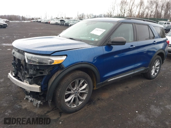2021 Ford Explorer XLT with VIN 1FMSK8DH7MGA32857, listed as a IAAI auction lot 41877424 with 77,793 mi miles. Bid and sale history available at carsss.com. Image 17.