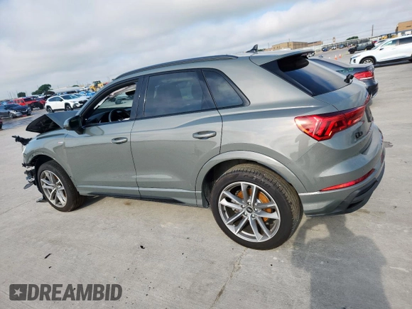 2024 Audi Q3 S line Premium Plus with VIN WA1EECF33R1047616, listed as a Copart auction lot 60154045 with 12,626 mi miles and Salvage title. Bid and sale history available at DreamBid. Image 2.