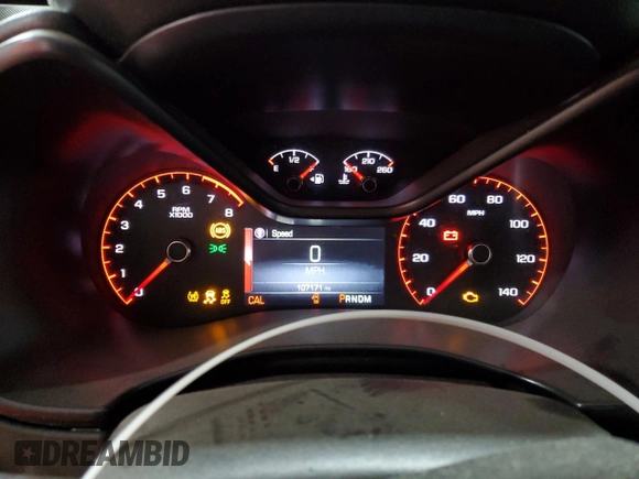 2015 GMC Canyon 4WD SLE with VIN 1GTH6BE39F1203164, listed as a Copart auction lot 51328885 with 107,171 mi miles and Salvage Title. Bid and sale history available at carsss.com. Image 9.