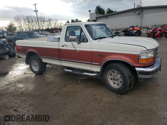 1995 Ford F-150 with VIN 1FTEF14H3SNA93998, listed as a Copart auction lot 87107784 with 0 mi miles and Salvage Title. Bid and sale history available at carsss.com. Image 4.
