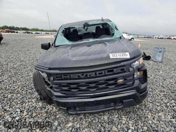 2024 Chevrolet Silverado 1500 Custom with VIN 3GCPDBEK4RG255834, listed as a Copart auction lot 52212395 with 8,945 mi miles and Salvage Title. Bid and sale history available at DreamBid. Image 5.