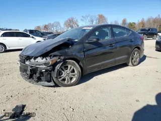 2018 Hyundai Elantra SEL with VIN 5NPD84LF6JH358550, listed as a Copart auction lot 82788224 with 122,070 mi miles and Salvage Title. Bid and sale history available at carsss.com. Image 1.