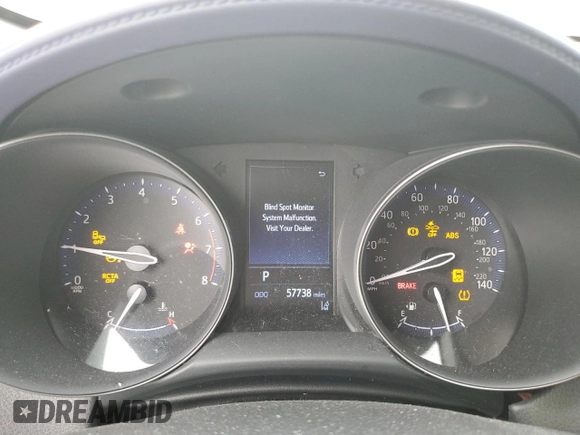 2020 Toyota C-HR LE with VIN JTNKHMBX3L1087972, listed as a Copart auction lot 51804715 with 57,738 mi miles and Salvage Title. Bid and sale history available at DreamBid. Image 9.