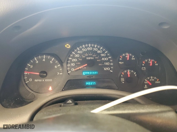 2005 Chevrolet TrailBlazer LS with VIN 1GNET16S256138727, listed as a Copart auction lot 86430894 with 143,377 mi miles and Non Repairable. Bid and sale history available at carsss.com. Image 9.