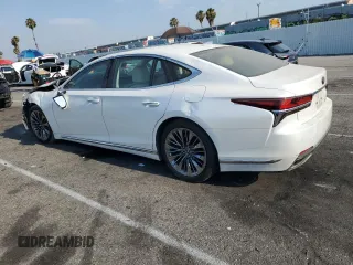 2018 Lexus LS with VIN JTHB51FF0J5006279, listed as a Copart auction lot 62693794 with 63,617 mi miles and Salvage Title. Bid and sale history available at carsss.com. Image 2.