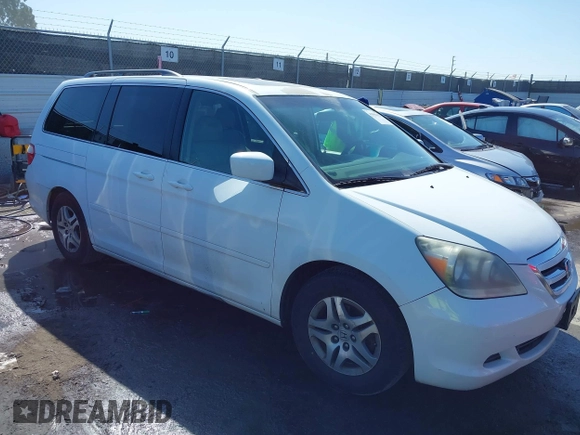 2007 Honda Odyssey EX-L с VIN 5FNRL38607B417218, выставлен на аукционе IAAI как лот 41856212 с пробегом 163 720 миль миль и . История ставок и продаж доступна на DreamBid. Изображение 1.