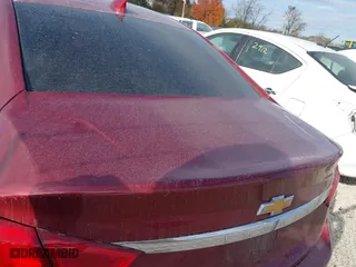 2018 Chevrolet Impala Premier with VIN 2G1125S30J9160625, listed as a IAAI auction lot 38112753 with 121,144 mi miles. Bid and sale history available at carsss.com. Image 16.