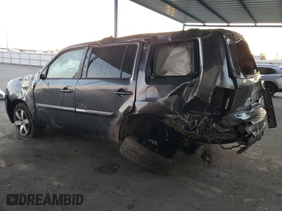 2013 Honda Pilot Touring with VIN 5FNYF3H93DB026637, listed as a Copart auction lot 88942815 with Not Provided miles and Salvage Title. Bid and sale history available at carsss.com. Image 2.