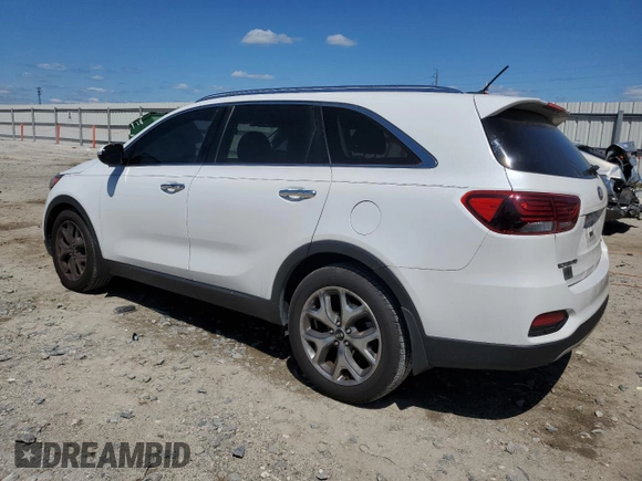 2019 Kia Sorento EX Sport with VIN 5XYPH4A57KG609835, listed as a Copart auction lot 52255335 with 101,927 mi miles and Non repairable. Bid and sale history available at DreamBid. Image 2.