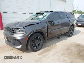 2021 Dodge Durango GT Plus with VIN 1C4RDJDG5MC558505, listed as a IAAI auction lot 42497694 with 45,413 mi miles and . Bid and sale history available at DreamBid. Image 2.