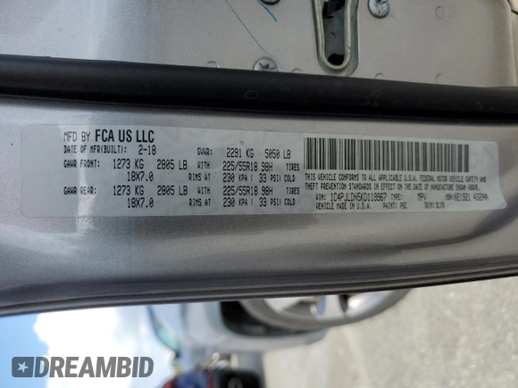 2019 Jeep Cherokee Limited with VIN 1C4PJLDN5KD119967, listed as a Copart auction lot 73510504 with 58,863 mi miles and Salvage Title. Bid and sale history available at DreamBid. Image 13.