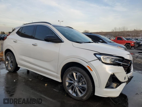 2020 Buick Encore GX Essence with VIN KL4MMGSL3LB113773, listed as a Copart auction lot 45045555 with 54,812 mi miles and Salvage title. Bid and sale history available at DreamBid. Image 4.