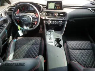 2021 Genesis G70 3.3T with VIN KMTG74LEXMU070081, listed as a Copart auction lot 72065504 with 73,851 mi miles and Clean Title. Bid and sale history available at carsss.com. Image 8.