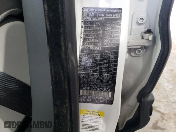 2018 Land Rover Range Rover Evoque SE with VIN SALVP2RX7JH268634, listed as a Copart auction lot 73297084 with 92,311 mi miles and Salvage Title. Bid and sale history available at DreamBid. Image 13.