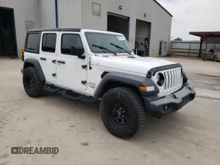 2018 Jeep Wrangler Unlimited Sport S z VIN 1C4HJXDG3JW319844, wystawiony jako Copart lot #48814314 z przebiegiem 33 849 mil mil oraz Szkoda całkowita • Salvage title. Historia ofert i sprzedaży dostępna na DreamBid. Obrazek 4.
