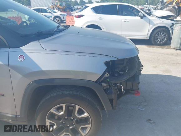 2017 Jeep Compass Trailhawk with VIN 3C4NJDDB3HT624492, listed as a IAAI auction lot 42618883 with 105,140 mi miles and . Bid and sale history available at DreamBid. Image 19.