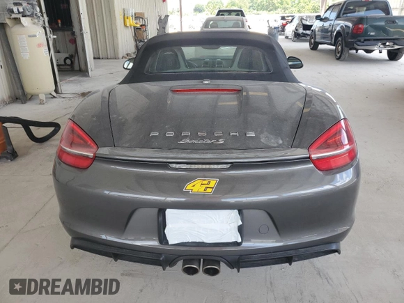 2013 Porsche Boxster S с VIN WP0CB2A89DS133583, выставлен на аукционе Copart как лот 54872935 с пробегом Не указан миль и Списание • Salvage title. История ставок и продаж доступна на DreamBid. Изображение 6.