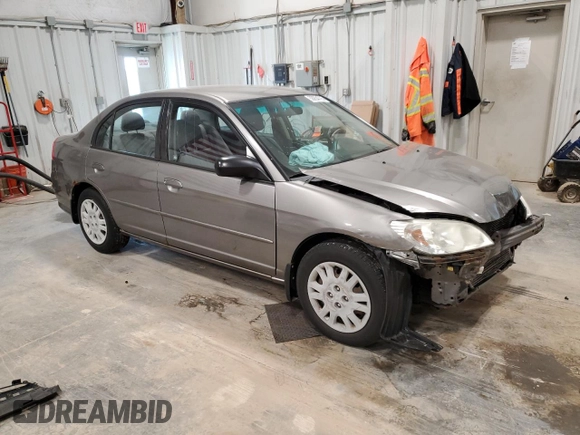 2005 Honda Civic LX z VIN JHMES16535S003882, wystawiony jako Copart lot #55854725 z przebiegiem 245 588 mil mil oraz Nie do naprawy • Non repairable. Historia ofert i sprzedaży dostępna na DreamBid. Obrazek 4.