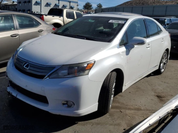 2010 Lexus HS 250h with VIN JTHBB1BA4A2003597, listed as a Copart auction lot 47498245 with 121,915 mi miles and Salvage Title. Bid and sale history available at carsss.com. Image 1.