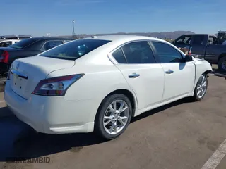 2014 Nissan Maxima 3.5 SV w/Premium Pkg with VIN 1N4AA5AP3EC485644, listed as a IAAI auction lot 41722486 with 136,975 mi miles. Bid and sale history available at carsss.com. Image 4.