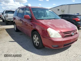 2009 Kia Sedona LX with VIN KNDMB233X96300684, listed as a Copart auction lot 52045965 with 148,025 mi miles and Salvage Title. Bid and sale history available at carsss.com. Image 4.