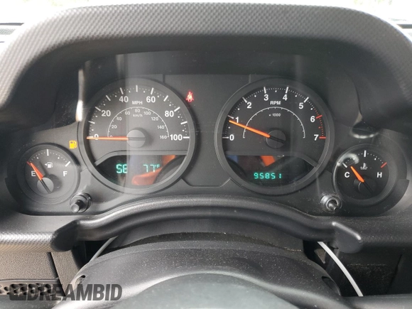 2009 Jeep Wrangler X with VIN 1J4FA24159L730840, listed as a Copart auction lot 56278745 with 95,851 mi miles and Salvage title. Bid and sale history available at DreamBid. Image 9.