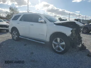 2013 Dodge Durango Citadel with VIN 1C4RDHEG9DC512165, listed as a Copart auction lot 85198454 with 186,178 mi miles and Salvage title. Bid and sale history available at DreamBid. Image 4.