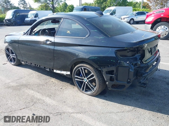 2019 BMW 2 Series M240i with VIN WBA2J5C55KVC07855, listed as a IAAI auction lot 42014318 with 68,640 mi miles and . Bid and sale history available at carsss.com. Image 3.