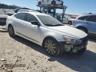 2014 Kia Cadenza Premium with VIN KNALN4D72E5144248, listed as a Copart auction lot 47371805 with 144,447 mi miles and Clean Title. Bid and sale history available at DreamBid. Image 4.