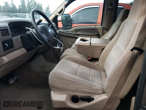 2002 Ford F-250 XL with VIN 1FTNW20S62ED38381, listed as a Copart auction lot 44265915 with 131,549 mi miles and Salvage Title. Bid and sale history available at DreamBid. Image 7.