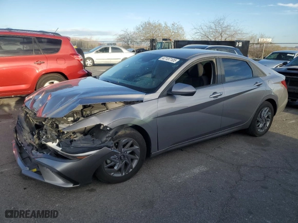 2024 Hyundai Elantra Essential with VIN KMHLM4DG9RU776595, listed as a Copart auction lot 47137105 with 1,716 mi miles and Salvage Title. Bid and sale history available at carsss.com. Image 1.