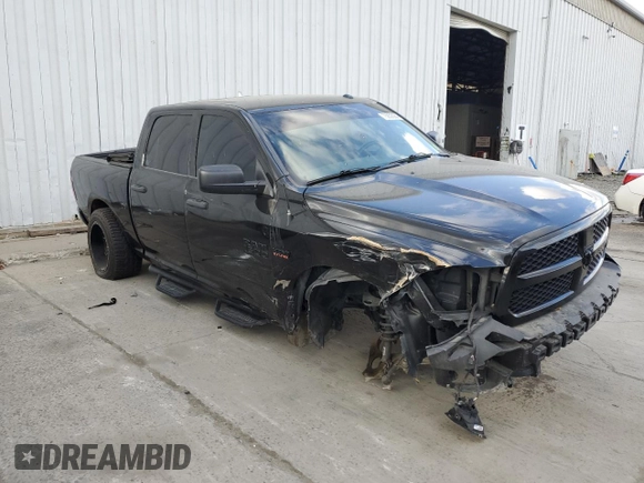 2018 Ram 1500 Express with VIN 3C6RR7KT1JG158655, listed as a Copart auction lot 55536745 with 86,281 mi miles and Salvage title. Bid and sale history available at DreamBid. Image 4.