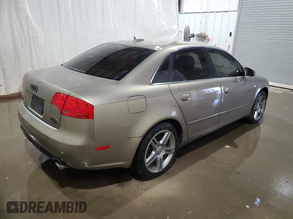 2006 Audi A4 2.0T with VIN WAUDF98E46A176649, listed as a Copart auction lot 73109264 with 0 mi miles and Salvage Title. Bid and sale history available at carsss.com. Image 3.