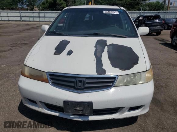 2002 Honda Odyssey EX with VIN 2HKRL18662H562178, listed as a Copart auction lot 63787995 with 256,072 mi miles and Salvage title. Bid and sale history available at DreamBid. Image 5.