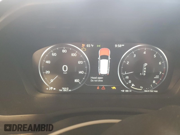 2017 Volvo XC90 Momentum with VIN YV4A22PK4H1165103, listed as a Copart auction lot 59470585 with 76,313 mi miles and Salvage title. Bid and sale history available at DreamBid. Image 9.