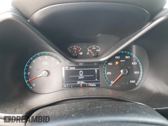 2018 Chevrolet Colorado 4WD Z71 with VIN 1GCGTDEN0J1181453, listed as a Copart auction lot 54841345 with 59,189 mi miles and Salvage title. Bid and sale history available at DreamBid. Image 9.