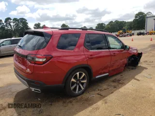 2025 Honda Pilot Touring with VIN 5FNYG2H77SB001016, listed as a Copart auction lot 69767934 with 485 mi miles and Salvage Title. Bid and sale history available at carsss.com. Image 3.