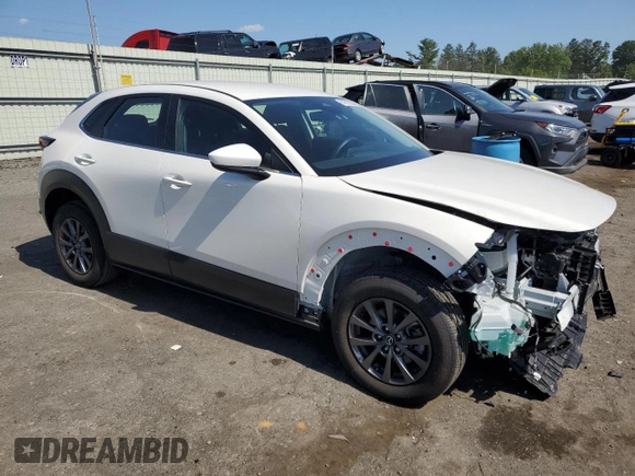 2024 Mazda CX-30 S with VIN 3MVDMBAMXRM680355, listed as a Copart auction lot 61815355 with 9,576 mi miles and Salvage title. Bid and sale history available at DreamBid. Image 4.