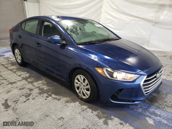 2017 Hyundai Elantra SE with VIN 5NPD74LF9HH211961, listed as a Copart auction lot 44795805 with 58,095 mi miles and Salvage Title. Bid and sale history available at carsss.com. Image 4.